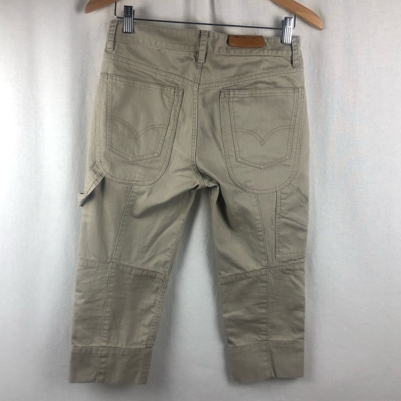 JNBY 100% cotton high waisted utility capris size s - Picture 3 of 12